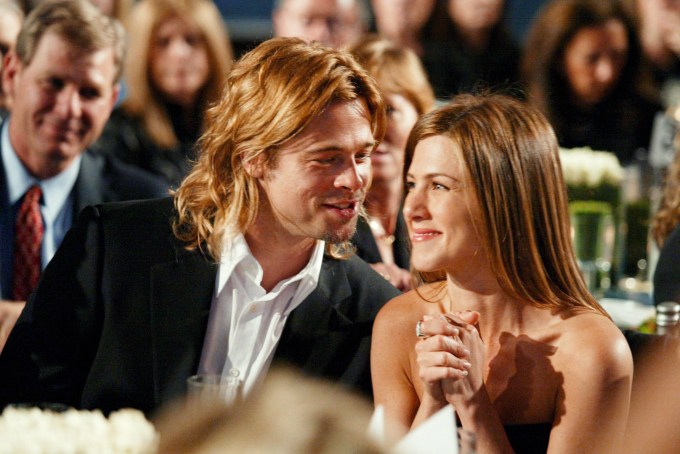 Brad Pitt & Jennifer Aniston At Award Show