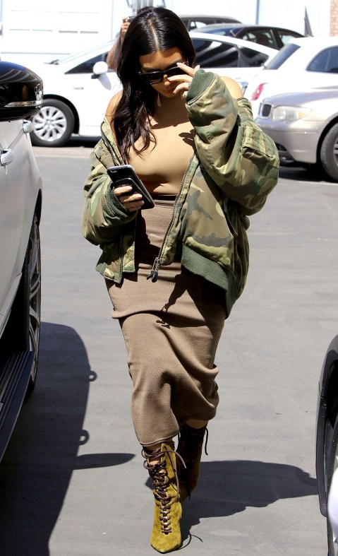Kim Kardashian Wearing Yeezy Photos Of Her Hottest Outfits Hollywood Life