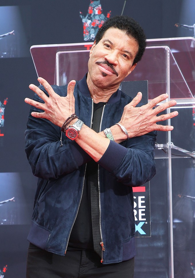 Lionel Richie Shows Off His Bracelets