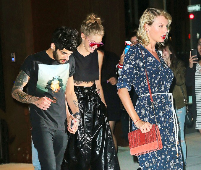 Zayn Malik & Gigi Hadid Dine With Taylor Swift