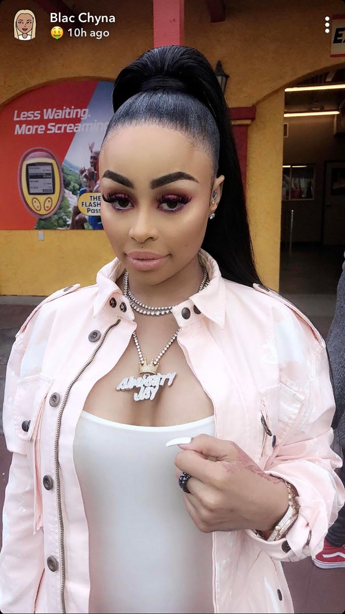 Blac Chyna & Her Kids At Six Flags On Easter 2018