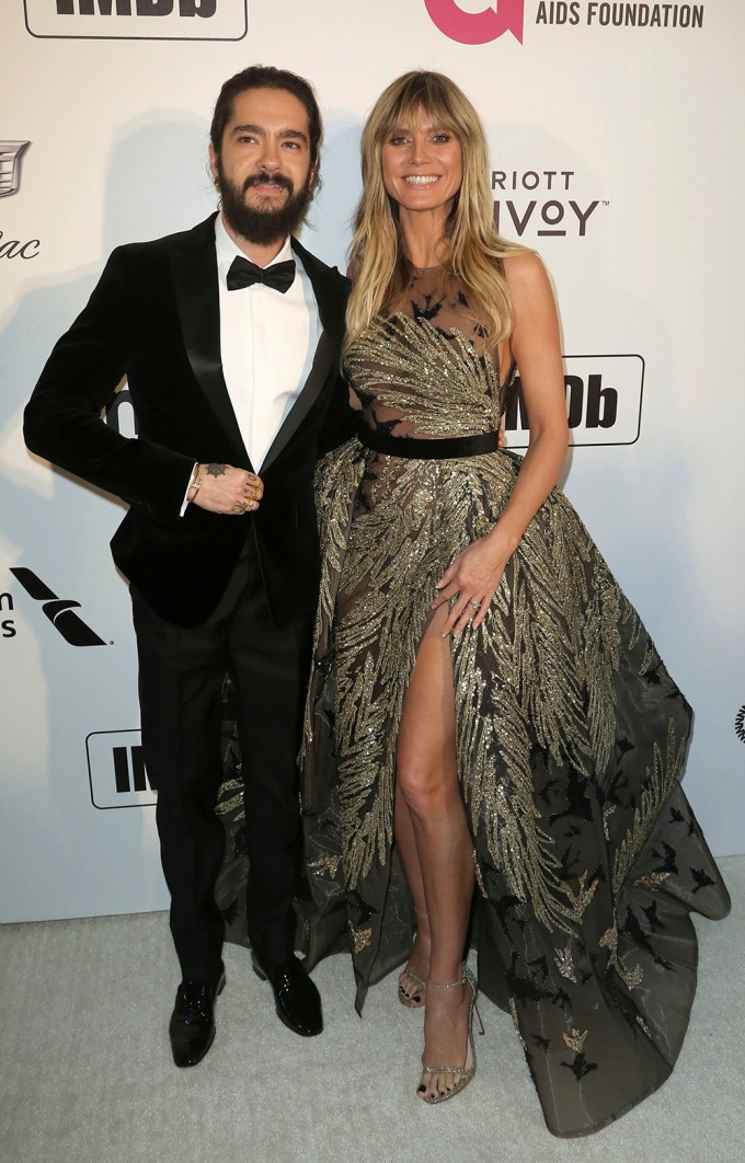 Heidi Klum & Tom Kaulitz at the 2019 Elton John AIDS Foundation Oscar Viewing Party
