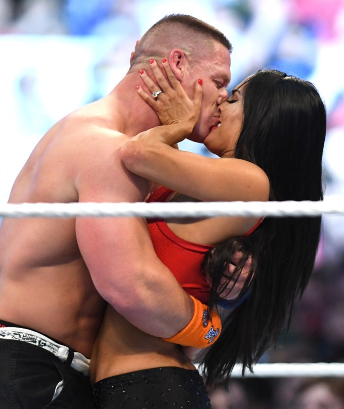John Cena & Nikki Bella At Wrestlemania