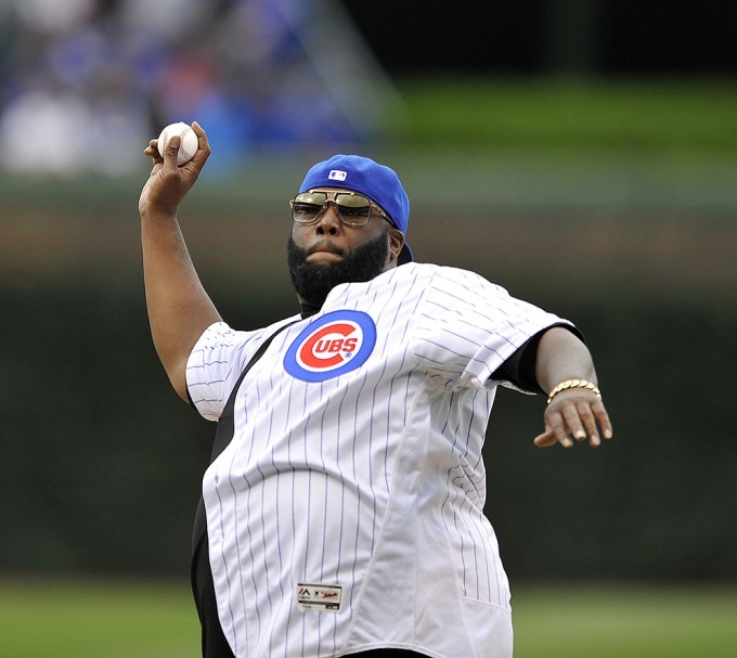 Killer Mike Throws Out The First Pitch