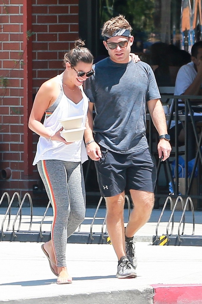 Lea Michele & Zandy Reich Pick Up Lunch Together