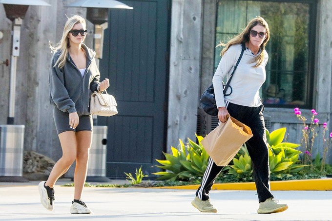 Caitlyn Jenner and Sophia Hutchins pick up dinner to-go from Kristy’s in Malibu