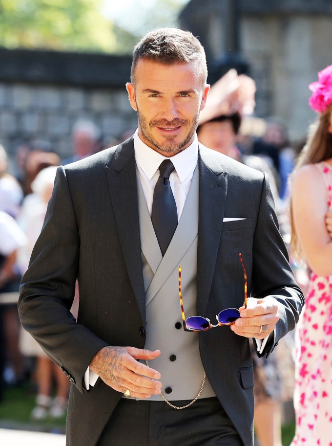 David Beckham in a suit