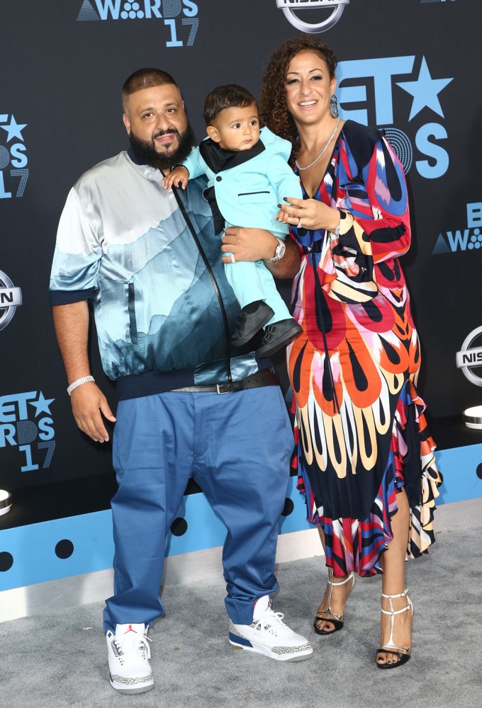 DJ Khaled With His Wife & Son At The BET Awards