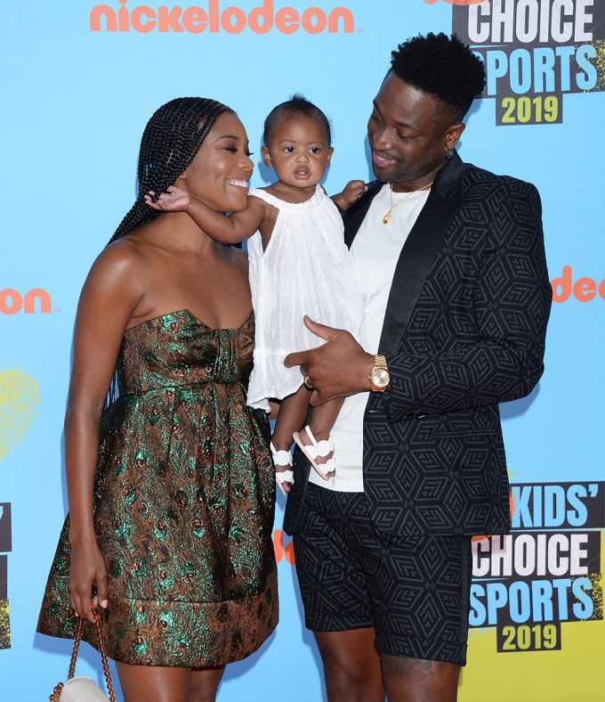 Gabrielle Union, Dwayne Wade And Their Daughter Kaavia