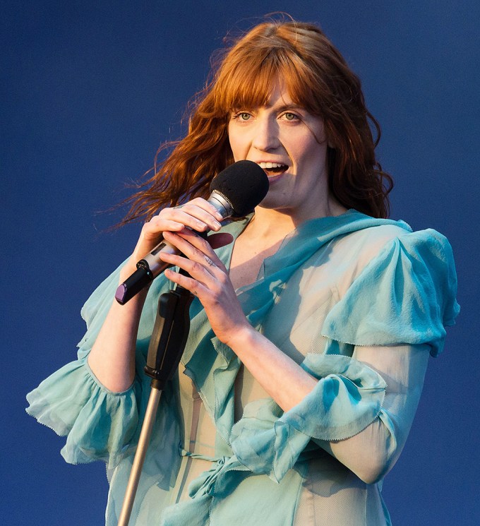 Florence Welch + The Machine performing at the British Summer Time festival in 2016