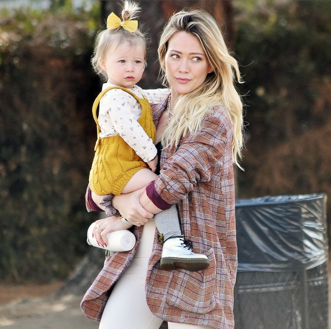 Hilary Duff And Her Baby Girl, Banks