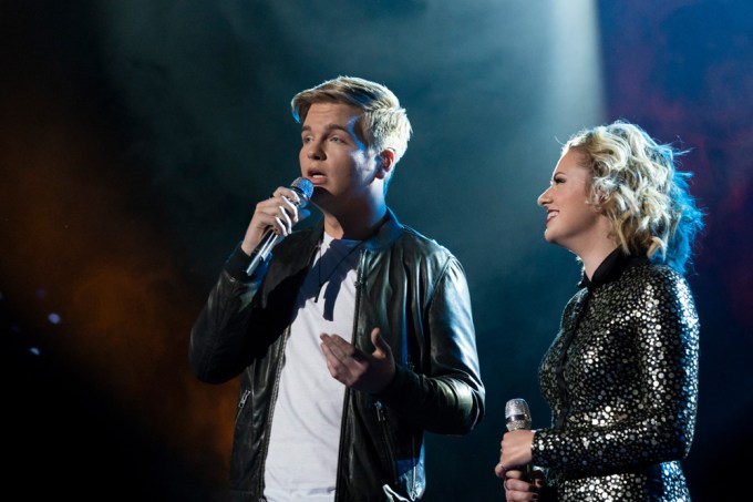 Maddie Poppe & Caleb Lee Hutchinson During ‘Idol’ Finale
