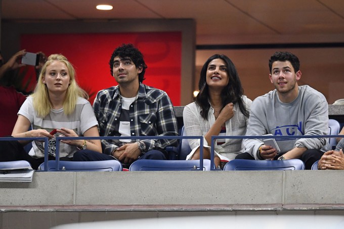 Priyanka Chopra & Nick Jonas hang out with Joe Jonas and Sophie Turner