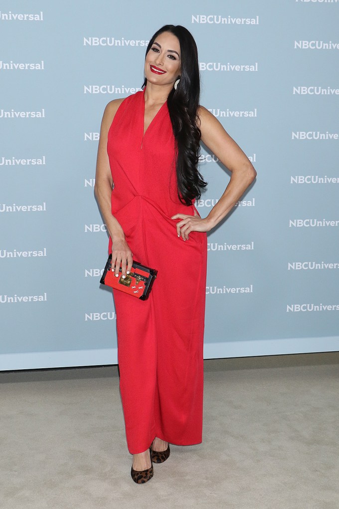 Nikki Bella wears her favorite color — red!