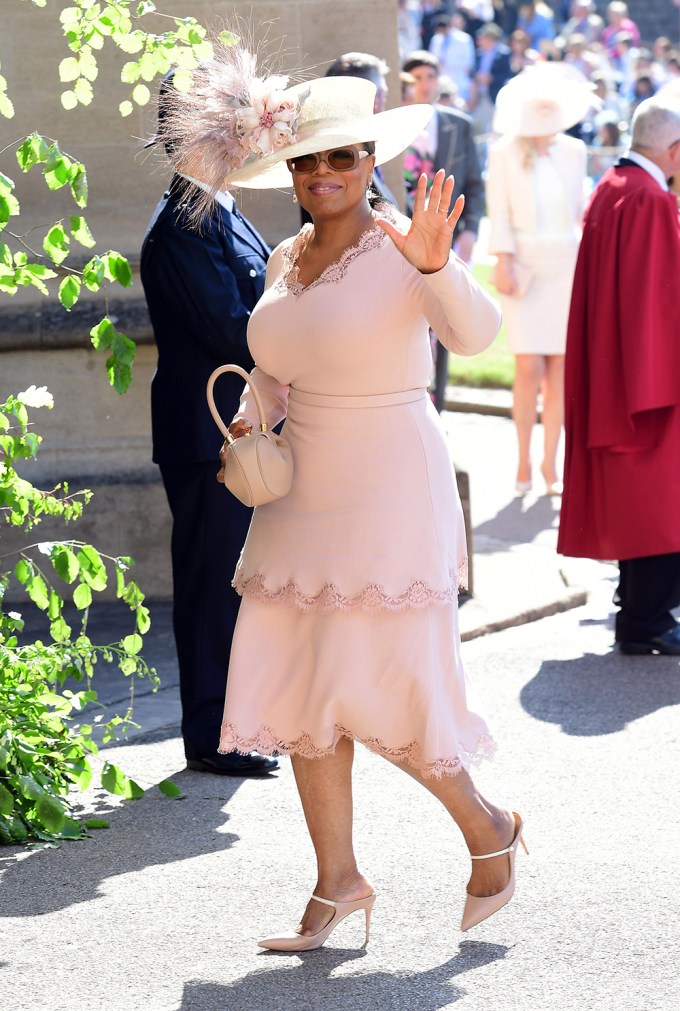 Oprah Winfrey arrives
