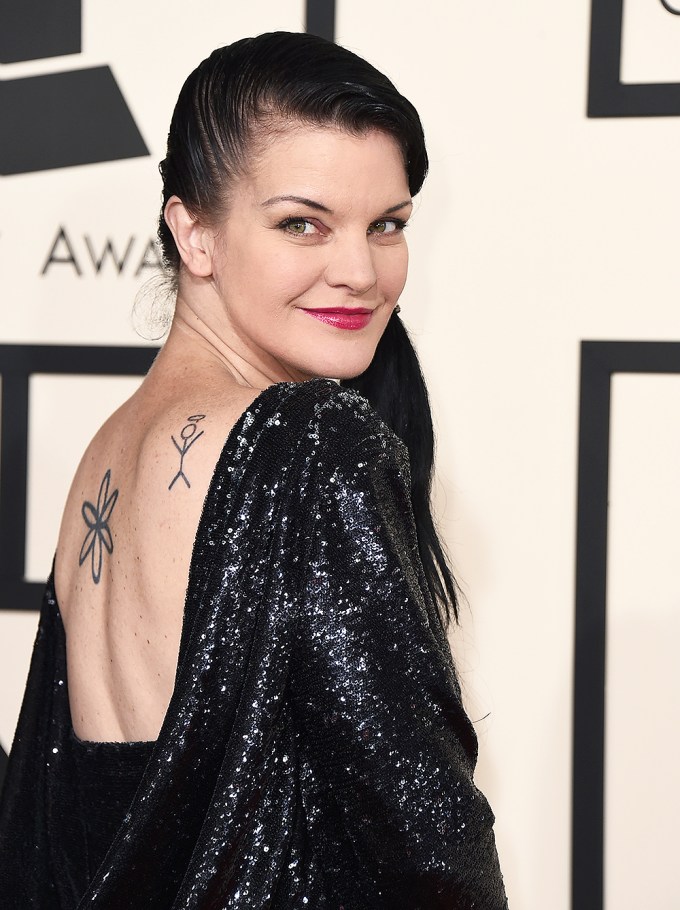 Pauley Perrette At 2015 Grammy Awards