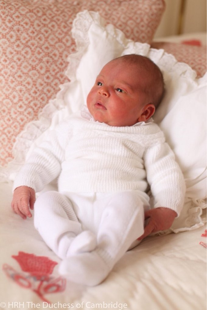 Prince Louis Arthur Charles in a portrait as a newborn.