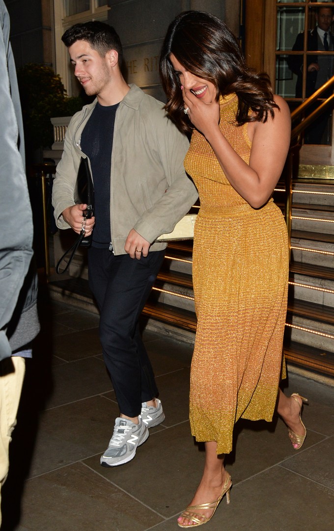 Nick Jonas & Priyanka Chopra at the Ritz Hotel, London