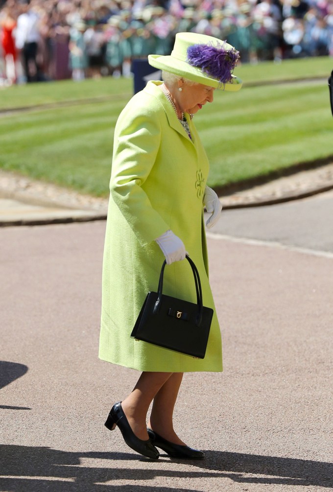 Queen Elizabeth II outside