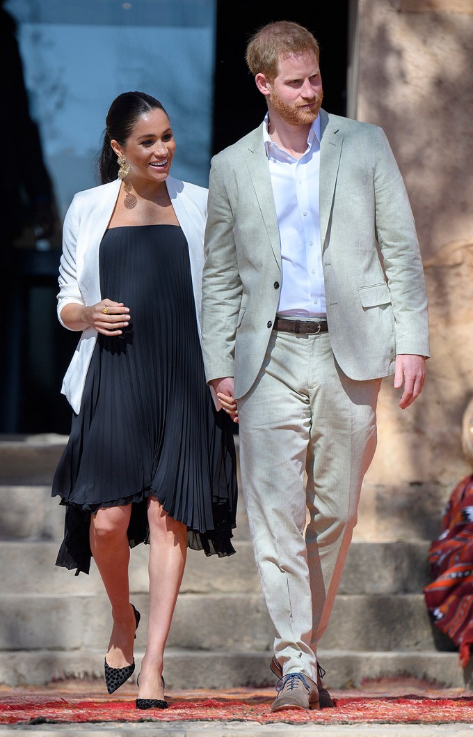 Meghan Markle & Prince Harry Hold Hands In Morocco