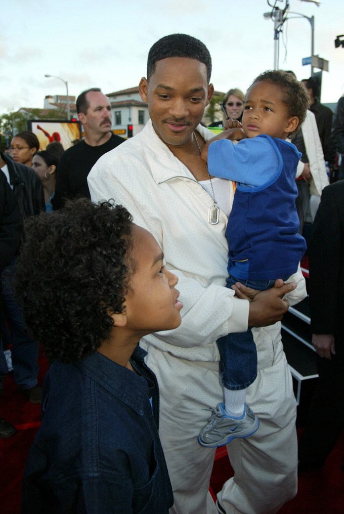 Will Smith with two of his kids