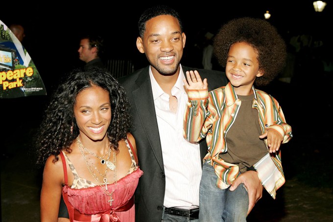 Will Smith and his wife and son