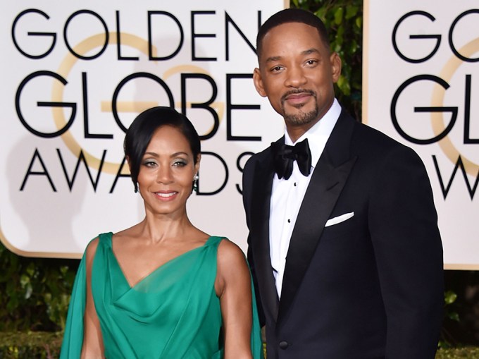 Will Smith and Jada Pinkett Smith at the Golden Globes
