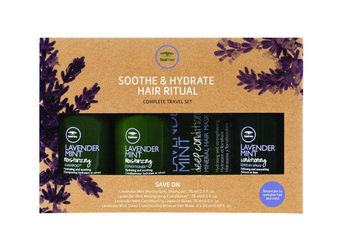 Lavender Mint Soothe & Hydrate Hair Ritual Travel Kit