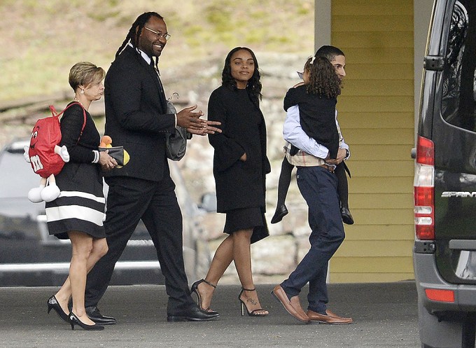 Shayanna Jenkins Attends Aaron Hernandez’s Funeral