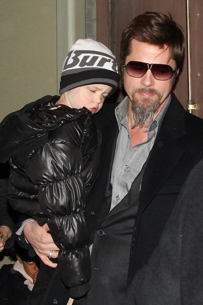 Shiloh Jolie-Pitt In 2010 With Dad Brad