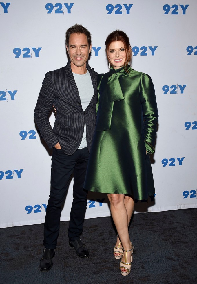 Debra Messing and Eric McCormack at 92Y, New York, USA – 01 Oct 2018