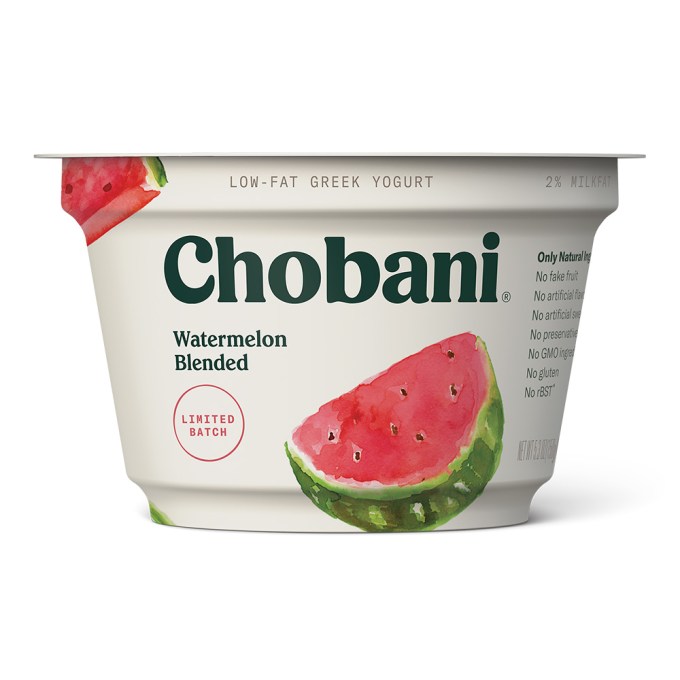 Chobani Watermelon Greek Yogurt