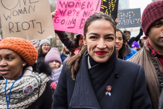 AOC At The Women’s March In New York
