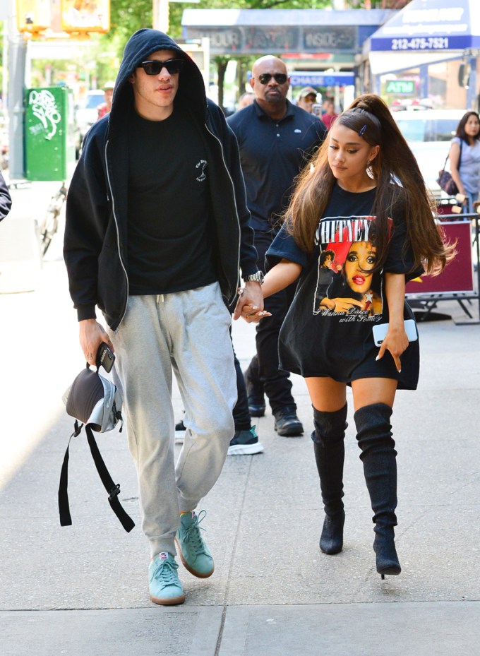 Ariana Grande & Pete Davidson Holding Hands In NYC