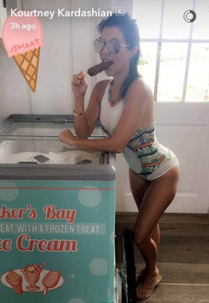 Stars Eating Ice Cream In Bikinis