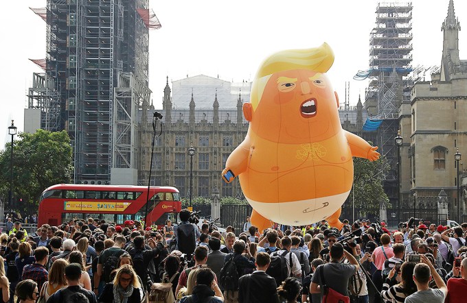 Donald Trump Ballon At A London Protest