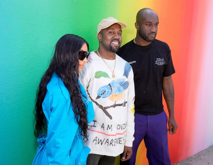 Kim Kardashian & Kanye West Celebrating With. Virgil