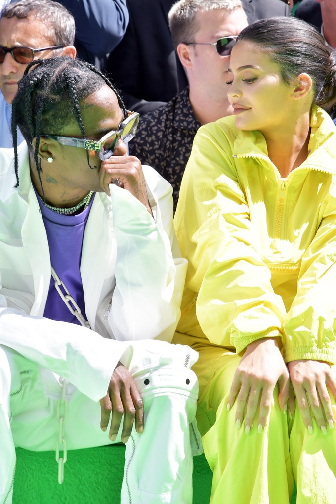 Kylie Jenner & Travis Scott In The Front Row