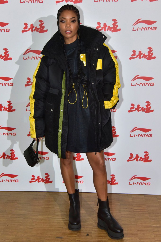 Gabrielle Union At The Li-Ning Show During Paris Fashion Week