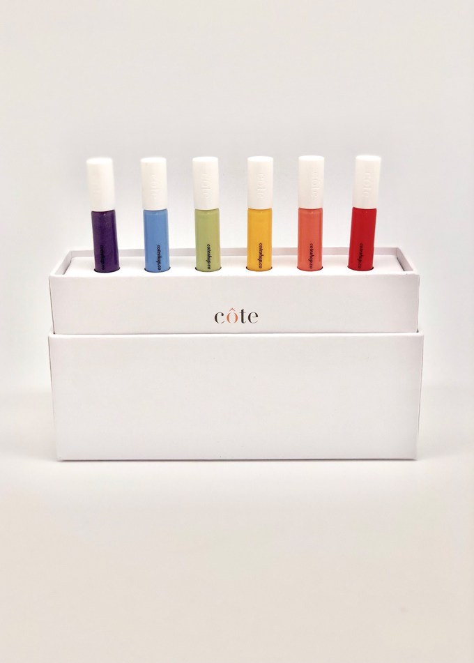 côte’s Rainbow Collection. These polishes are 10-free.