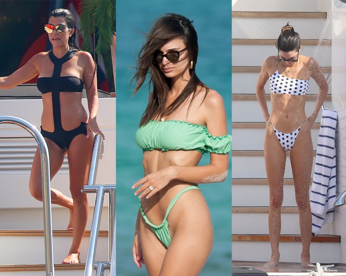 Celebs In Bikinis: Off-Shoulder Bathing Suits — Photos – Hollywood