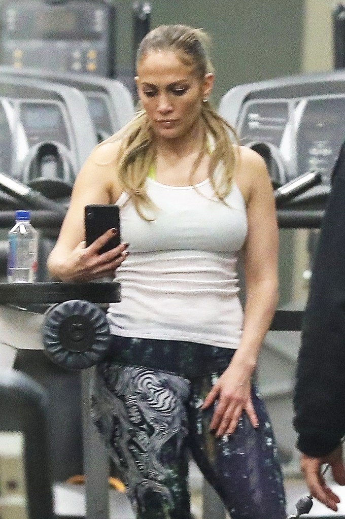 Jennifer Lopez At LA Fitness