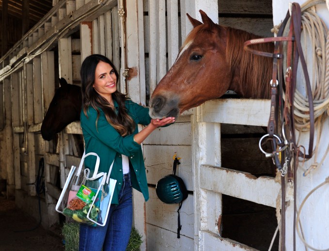 Jordana Brewster at the Horse Stable