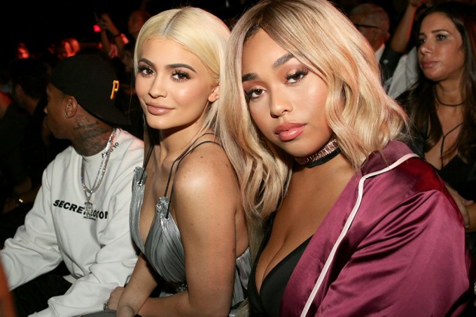 Jordyn Woods and Kylie Jenner at the Alexander Wang show
