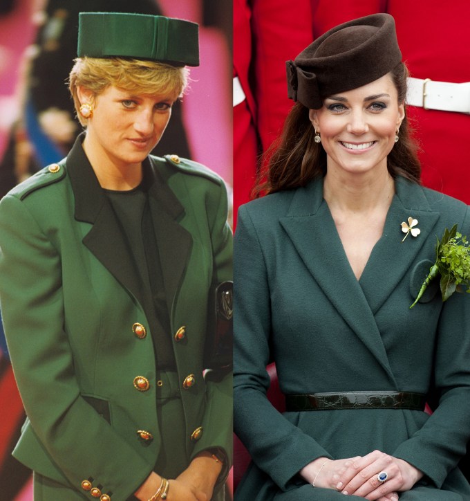 Kate Middleton And Diana In Green