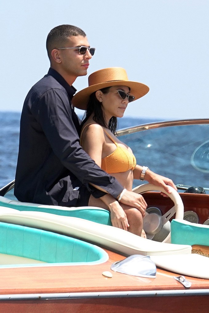 Kourtney Kardashian & Younes Bendjima Enjoy Boat Ride