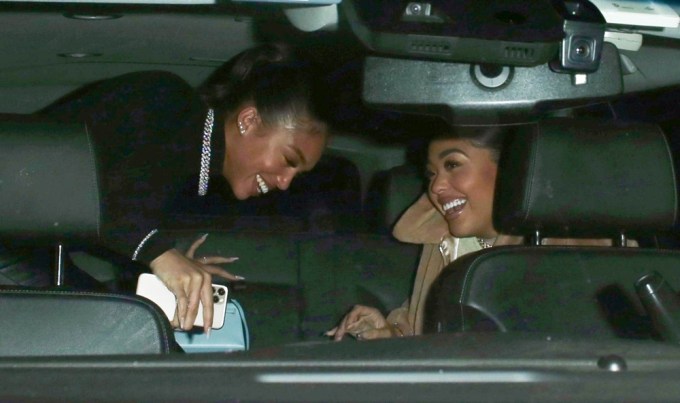 Jordyn Woods & Lori Harvey Share Laughs During A Night Out