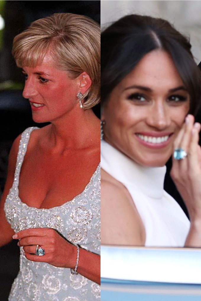 Meghan Markle wears Princess Diana’s ring