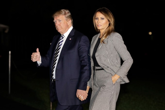 Melania Trump Scowls With Donald