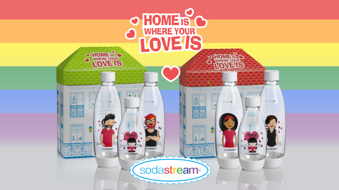 SodaStream is unveiling brand new, limited edition “Love is Love” bottles in June